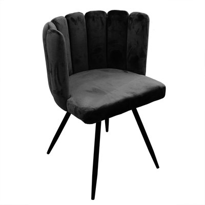 Chaise design effet velours Ariel THE HOME DECO FACTORY