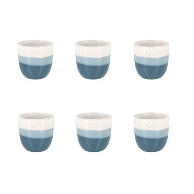 Lot de 6 tasses expresso en grès 11cl, RIGA NOVASTYL