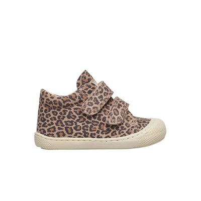 Chaussures premiers pas en suède imprimé léopard COCOON VL NATURINO