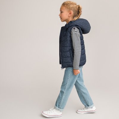 Doudoune à capuche imprimée étoiles LA REDOUTE COLLECTIONS
