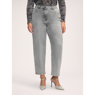 Jean Mom Fit délavage gris FIORELLA RUBINO