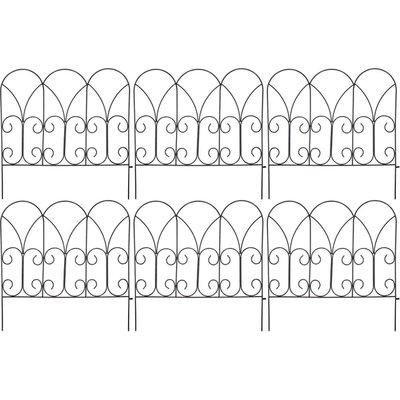 Bordure de jardin métal volutes Lot de 6 JARDINDECO