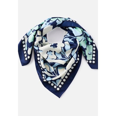 Foulard fleuri et pois DAMART