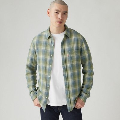 Cotton Linen Shirt in Regular Fit with Pocket LEVI'S