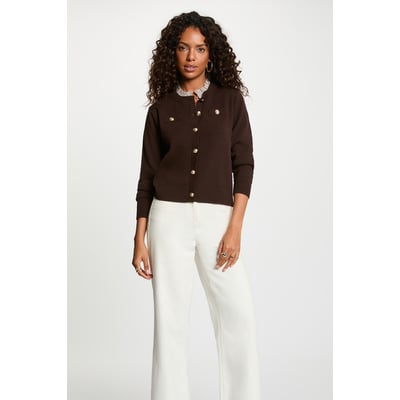 Gilet boutons bijoux MORGAN