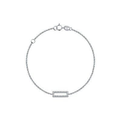 Bracelet en or 375 et oxyde de zirconium CLEOR