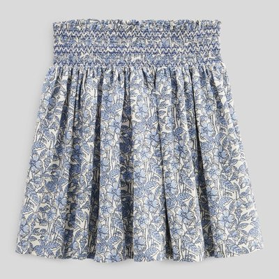 Jupe à smocks imprimée MONOPRIX