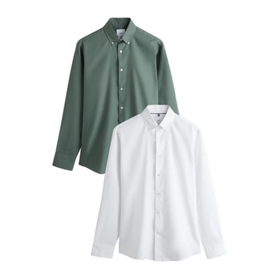 Chemise élégante à manches longues, lot de 2 NEXT