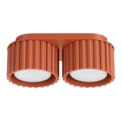 Plafonnier Aluminium Ocre Rouge Gx53 2 Aura EDEN