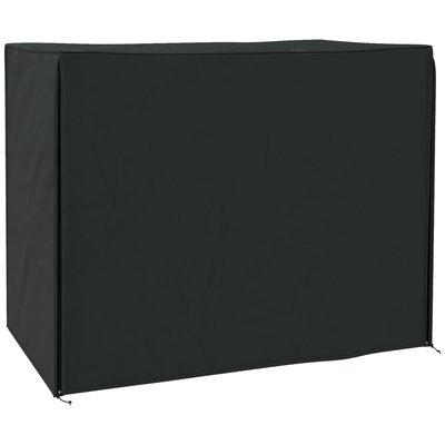 Housse de protection balancelle de jardin 3 places noir OUTSUNNY