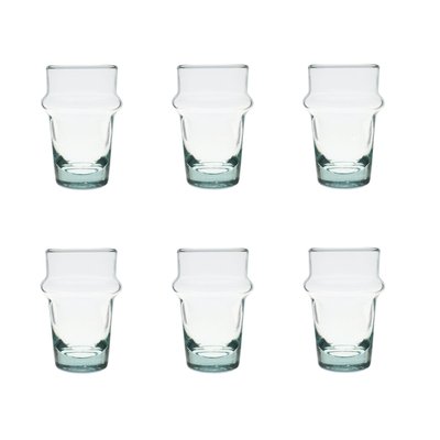 Lot de 6 gobelets à café en verre recyclé 8cl, BELDI NOVASTYL
