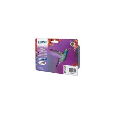 Cartouche d'encre T0807 (N/C/M/J/MC/CC) série Colibri EPSON
