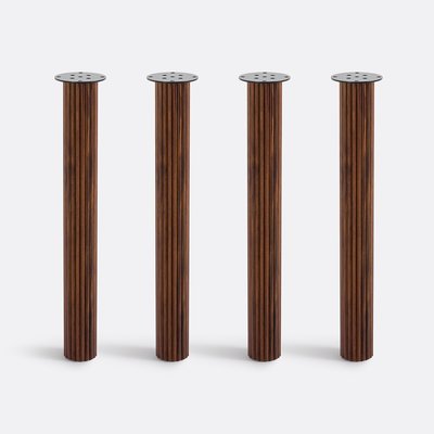 Lot de 4 pieds de table à composer cannelés, Alzar LA REDOUTE INTERIEURS