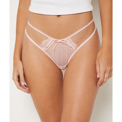 Tanga en tulle et dentelle PETRA ETAM