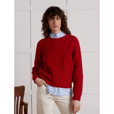 Pull torsadé avec laine et mohair CYRILLUS