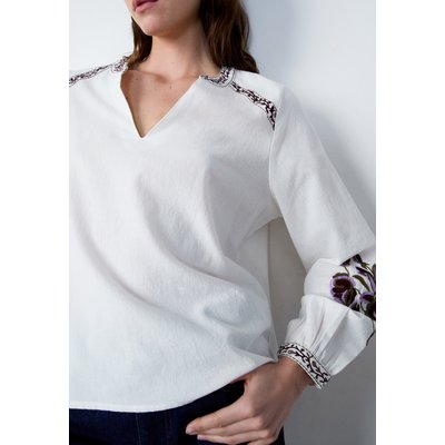 Blouse brodée col v PABLO BROD ETAM