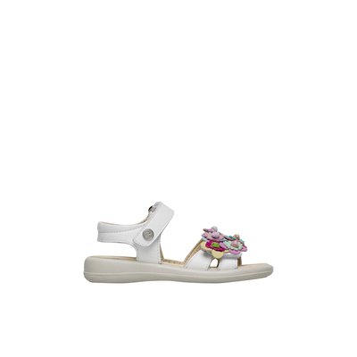 Sandales en cuir avec fleurs appliquées BRAHMA NATURINO