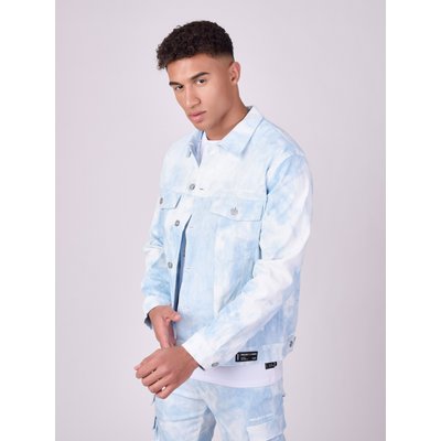 Veste en denim motif tie & dye PROJECT X
