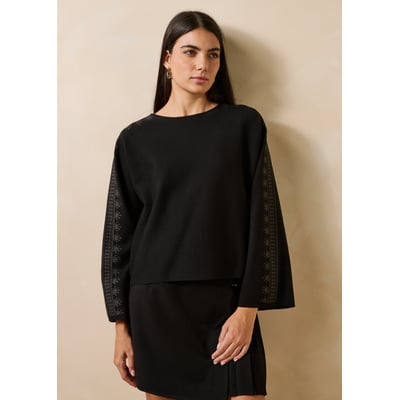 Pull court manches longues en milano LA FEE MARABOUTEE