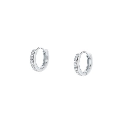Boucles d'oreilles en argent 925 et oxyde de zirconium CLEOR