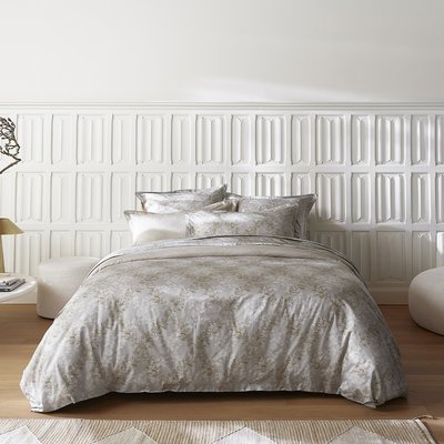 Housse de couette imprimée en satin de coton, ROCAILLE ALEXANDRE TURPAULT