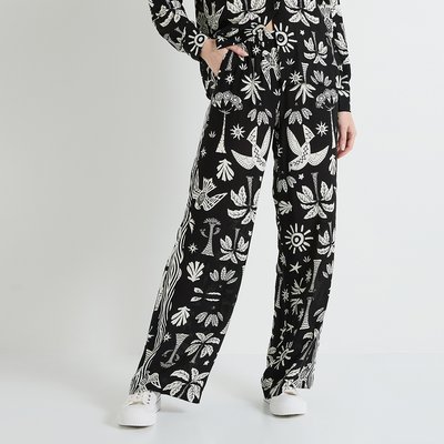 Pantalon large imprimé GRAIN DE MALICE