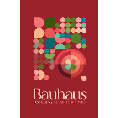 Tableau vintage exposition bauhaus bordeaux HEXOA