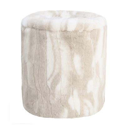 Pouf imitation fourrure MX HOME