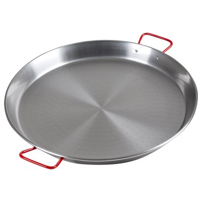 Poêle à paella valence 60 cm en acier poli GARCIMA