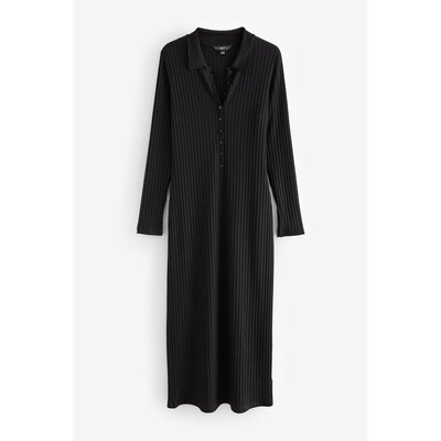 Robe longue à manches longues avec col NEXT