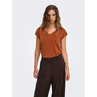 T-shirt manches courtes, col V ONLY