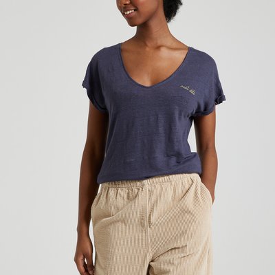 T-Shirt CHATEAU NUIT D'ÉTÉ, reines Leinen MAISON LABICHE