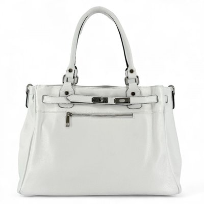 Sac cabas en cuir grainé JANET SILVER OH MY BAG