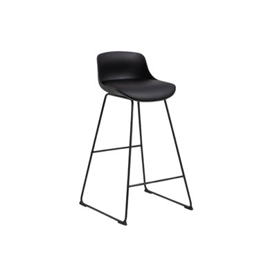 Tabourets de bar en métal et simili (lot de 2) - LILIAN HELLIN, DEPUIS 1862