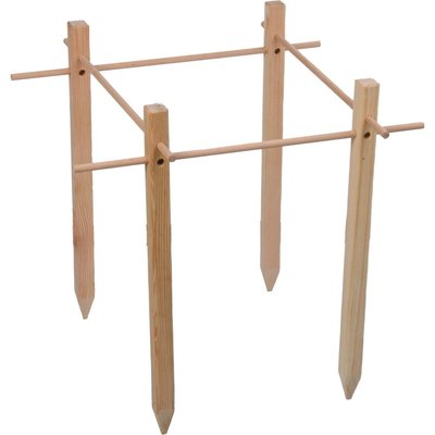 Support en bois de pin pour plantes Vegetable garden 50 x 50 cm JARDINDECO