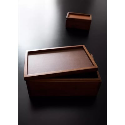 Grande boîte carrée en bois MANGO HOME