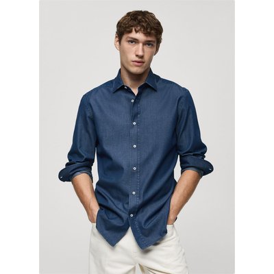 Chemise slim fit coton chambray MANGO MAN