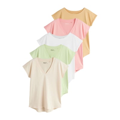 T-shirt à mancherons, lot de 5 NEXT