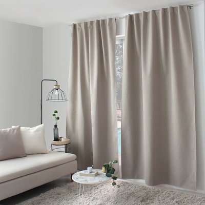 Rideau occultant aspect chambray HOME MAISON