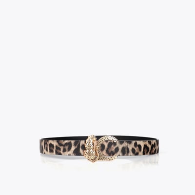 Ceinture imprimé léopard à boucle animal LOLA CASADEMUNT