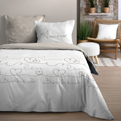 Housse de couette  AMOURETTE  coton 57 fils DECORATIE