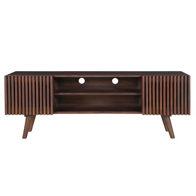 Meuble TV avec portes coulissantes L140 cm ALBA MILIBOO