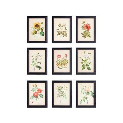 Cadre mural à motif floral texturé, lot de 9 NEXT