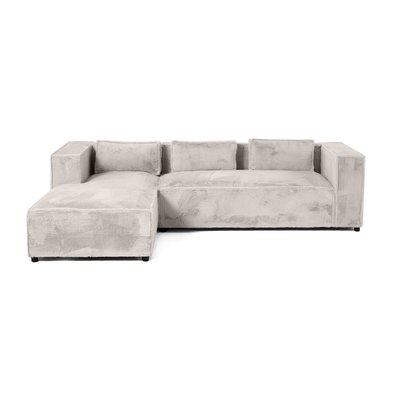 Canapé d'Angle gauche en velours 4 places - STELLA LISA DESIGN