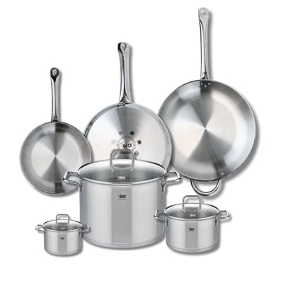 3 poêles 24/28/32cm + 3 faitouts 12/16/26cm PROFI CITRIN ELO