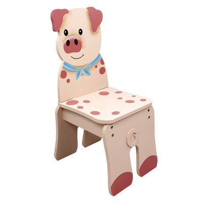 Chaise Bois Cochon HAPPY FARM TEAMSON KIDS