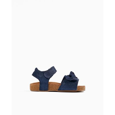 Sandales beige clair en cuir pour bébé fille  ATLANTIC COMPANY ZIPPY