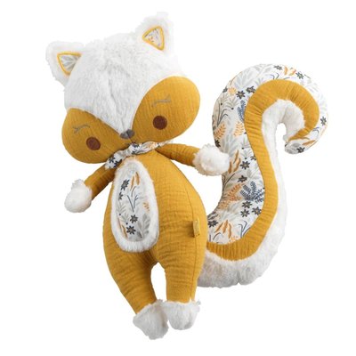 Doudou écureuil en velours SAUTHON
