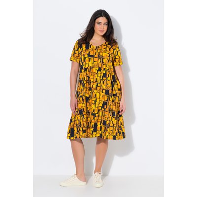 Robe en jersey de coton bio. Décolleté en ULLA POPKEN