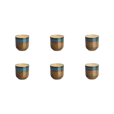 Lot de 6 tasses en grès, ISLAND BJORN